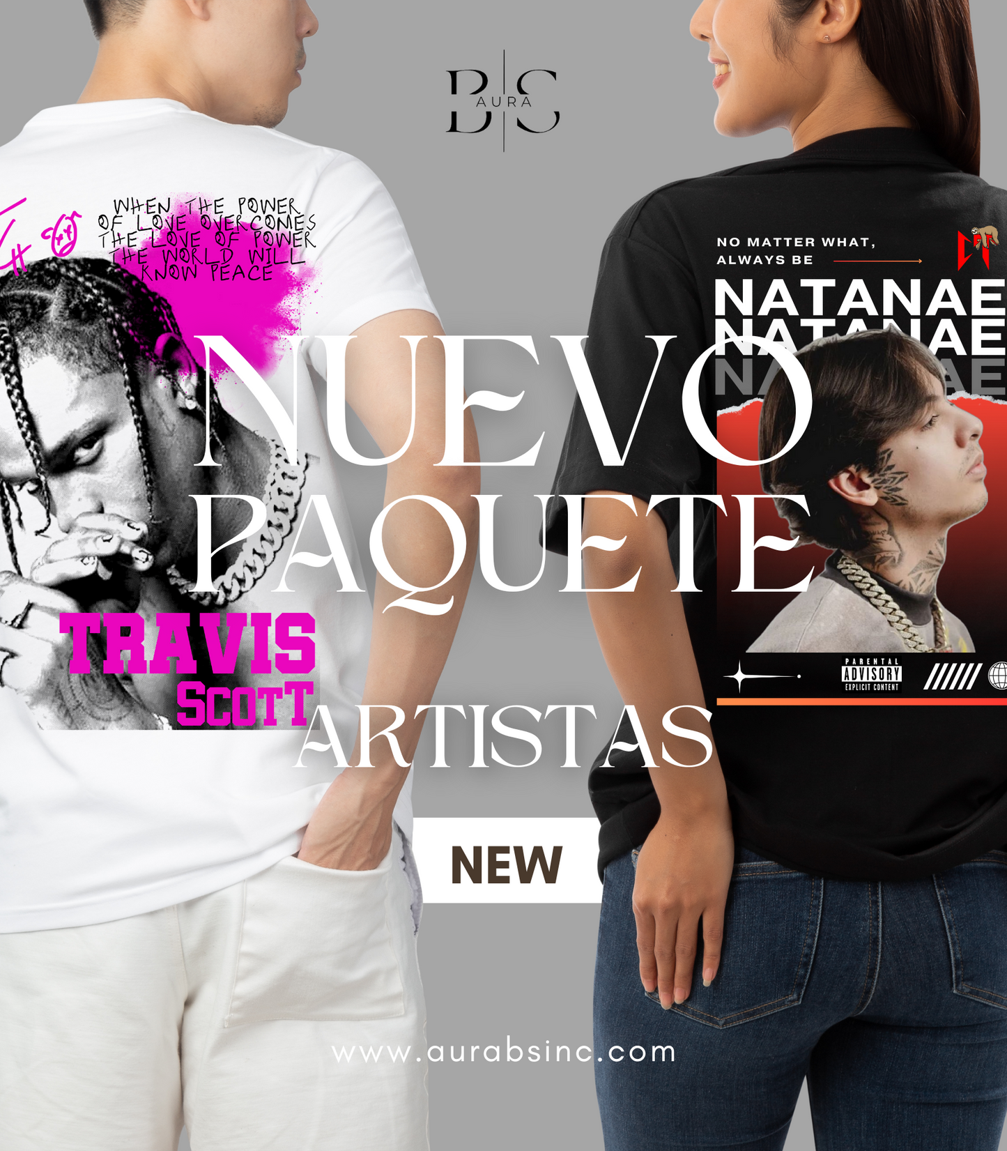 PAQUETE 10 PLAYERAS DE ARTISTAS (+1 DE REGALO)